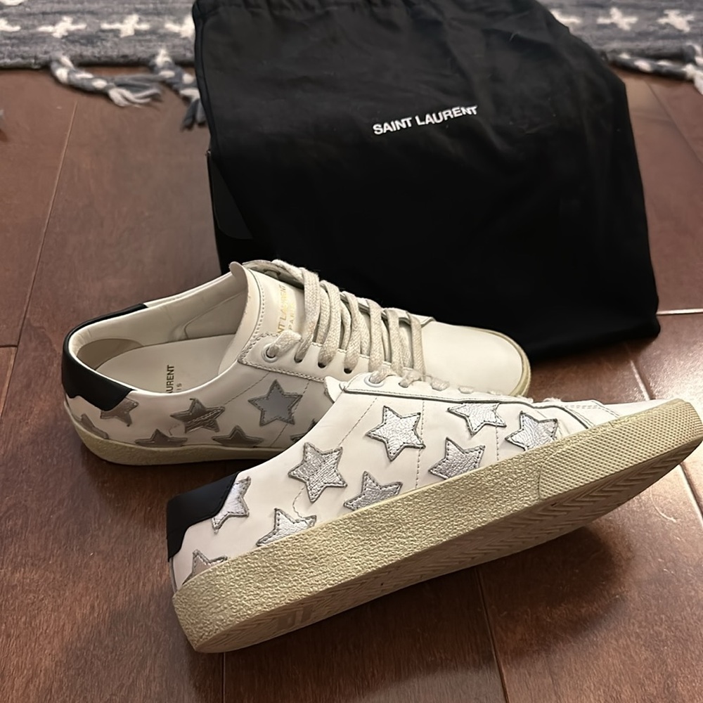 YSL  Court Metallic Star sneakers - Picture 2 of 11